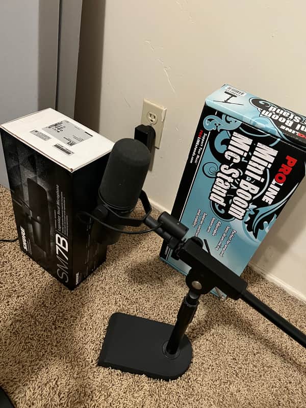 Shure SM7B Cardioid Dynamic Microphone 2001 - Present - Black image 1