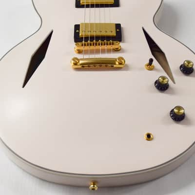 Epiphone Emily Wolfe "White Wolfe" Sheraton Semi-Hollow Electric Guitar - Aged Bone White image 2