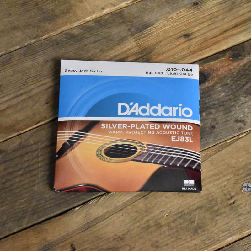 D'Addario EJ83L Silver Wound Gypsy Jazz Acoustic Guitar Strings Light 10-44 image 1