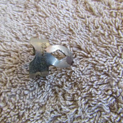 Vintage Grover Fingerpick 50's? Era Grover Metal Fingerpick Cool Vintage Fingerpick image 1