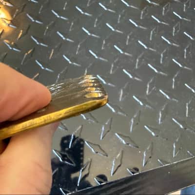 Schecter Brass bridge plate 70s/80s - Brass image 5