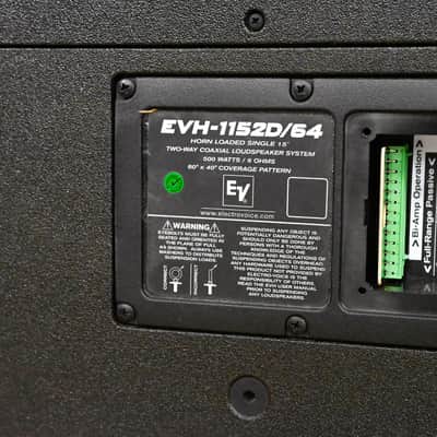 Electro-Voice (EV) EVH-1152D/64 15" 2-Way Passive Loudspeaker (PAIR) CG01YBR *ASK FOR SHIPPING* image 9