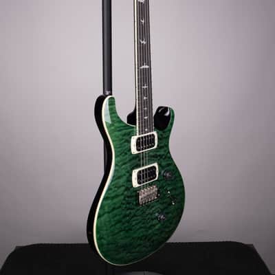 PRS SE Custom 24 Quilt Electric Guitar - Teal Black image 3