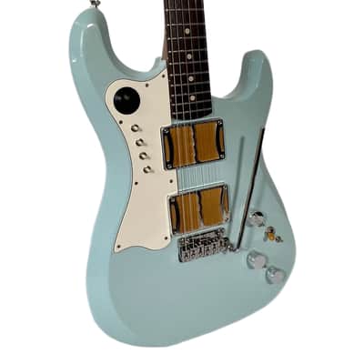 Fiam Guitars Mirari 2022 Aged Sonic Blue, by past Ronin luthier Izzy Lugo’ OG Redwood body NEW (Authorized Dealer) image 2