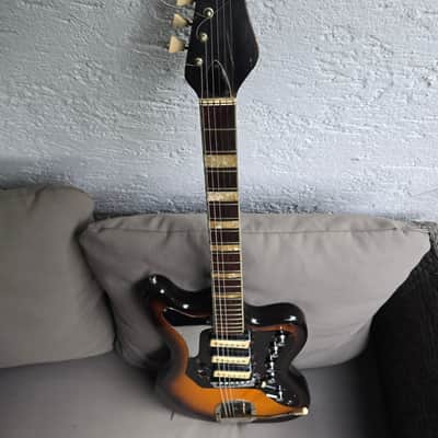 Hüttl - Beat Star German Vintage E-Guitar 1965 (similar to Höfner) image 3