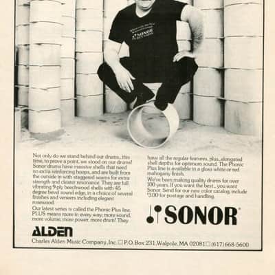 Vintage 1983 Sonor Phonic 12"x8" Tom - 9-Ply Beechwood - Made in W. Germany ( White Gloss) image 19