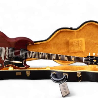 Gibson Custom Murphy Lab 1964 SG Standard Reissue w/ Maestro Ultra Light Aged Cherry Red image 11