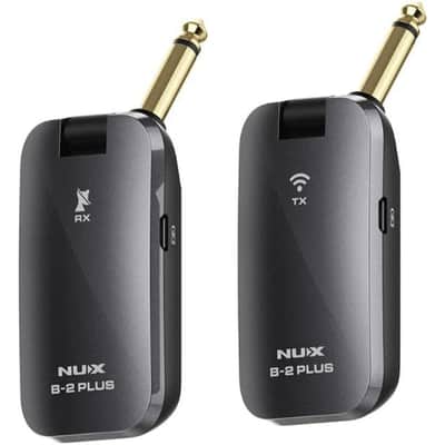 NUX B-2 PLUS Wireless Guitar System 2.4GHz Microphone with 60-Feet Line-of-Sight image 2