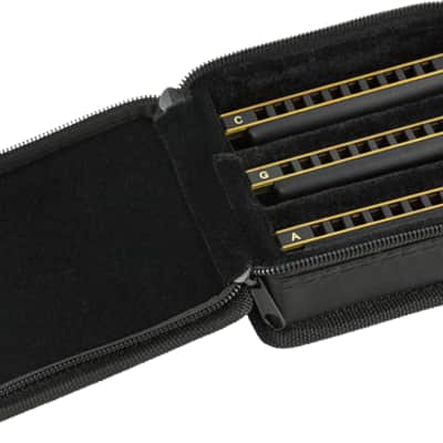 Fender Blues DeVille Harmonica Pack of 3 with Case image 2