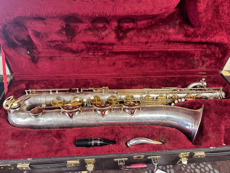 Jupiter JBS-893 Baritone Sax 2001 - Silver plated image 1