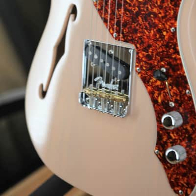 Fender American Professional II Telecaster Thinline - Transparent Shell Pink image 8
