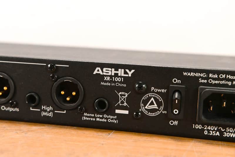 Ashly XR-1001 Stereo 2-Way, Mono 3-Way Crossover CG010DW | Reverb