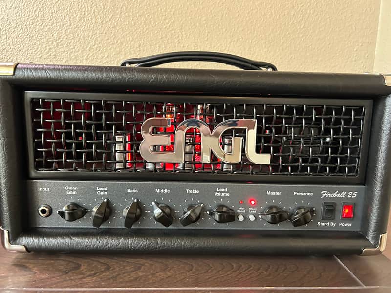 Engl Fireball 25 Type E633 2-Channel 25-Watt Guitar Amp Head 2019 - Present - Black image 1
