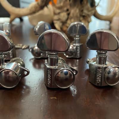 Grover Rotomatic Tuners Chrome image 7