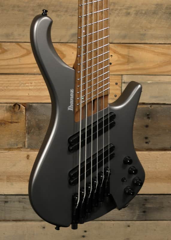 Ibanez EHB1006MS 6-String Multi-Scale Bass Metallic Gray Matte w/ Gigbag image 1