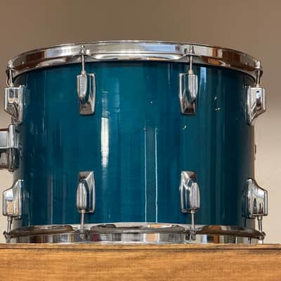 1980's Tama 14" Superstar Aquamarine 10x14 Rack Tom image 7