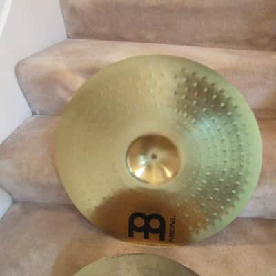 Meinl HCS cymbal set: 20 Ride, 16 crash, 14 hi hats matched set clean condition image 10