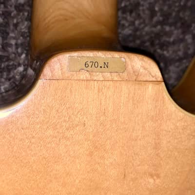 Vantage Electric hollow body Jazz Box 670 n natural electric guitar image 7