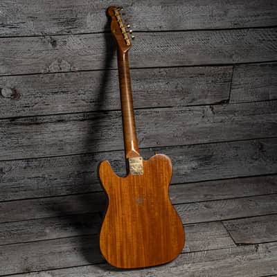Fender Custom Shop Limited Edition Bow Tie Telecaster Custom Relic with Gold Hardware - 3A Rosewood Fingerboard, Black with Aged Natural Back and Sides image 13