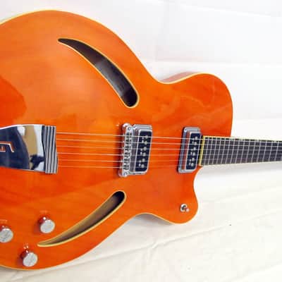 Used Gretsch G3140 Historic Synchromatic Thinline Orange VGC image 17
