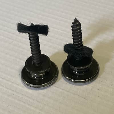 1980's Japan Ibanez RG & S Series Large Head Oversize Worn Black Strap Buttons image 5