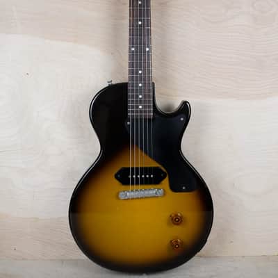 Greco EJR54 1988 Yellow Sunburst Vintage Japan MIJ '54 Reissue Junior Jr Singlecut w/ Gig Bag image 2