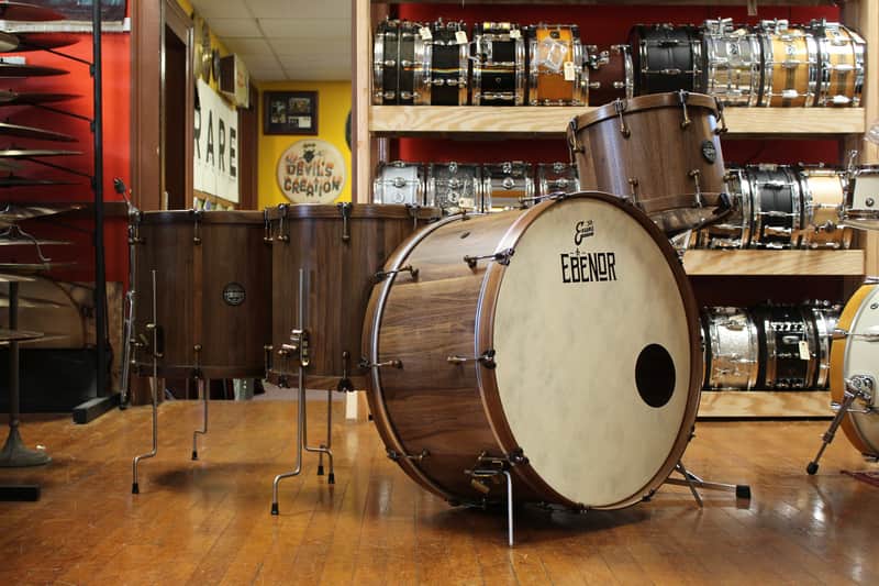 Ebenor Percussion Black Walnut Drum Kit 14x26 16x18 16x16 10x14 image 1