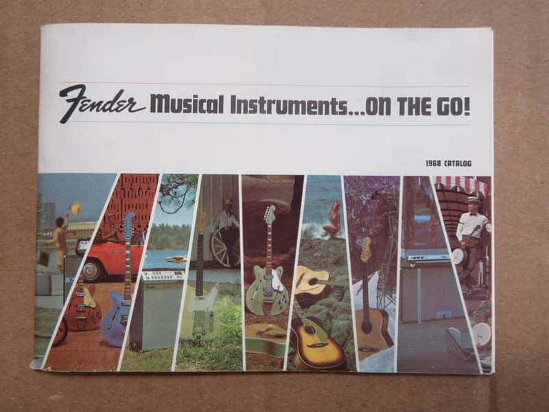 Fender Musical Instruments Mini Full Line Color Catalog RARE ! 1968 image 1
