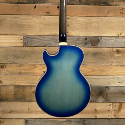 Ibanez George Benson GB10EM Hollow Body Electric Guitar Jet Blue Burst image 5