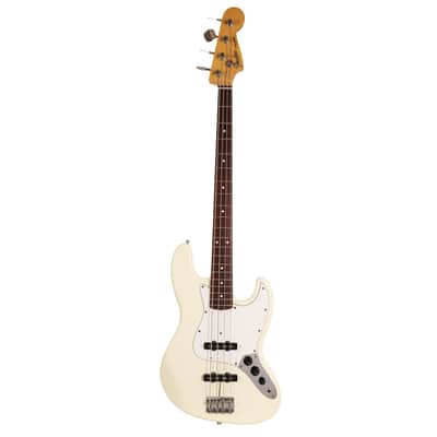 1986 Fender MIJ Jazz Bass Olympic White image 3