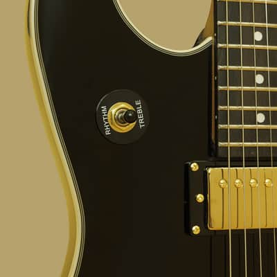 Stagg 30th Anniversary Legacy Mahogany HH Electric Guitar Black – 30TH-LEGACY-BLK image 4