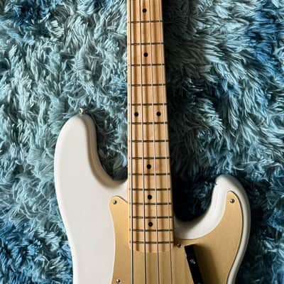 Fender American Original '50s Precision Bass with Maple Fretboard 2018 - White Blonde image 9