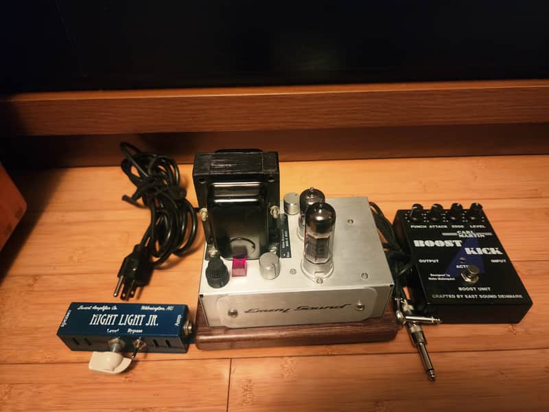 Emery Sound Custom Handwired One-of-a-Kind 4W Tube Amplifier – “Mini 4” The King of Mini Amps + Carl Martin Boost Kick Included + Swart Night Light Jr. image 1