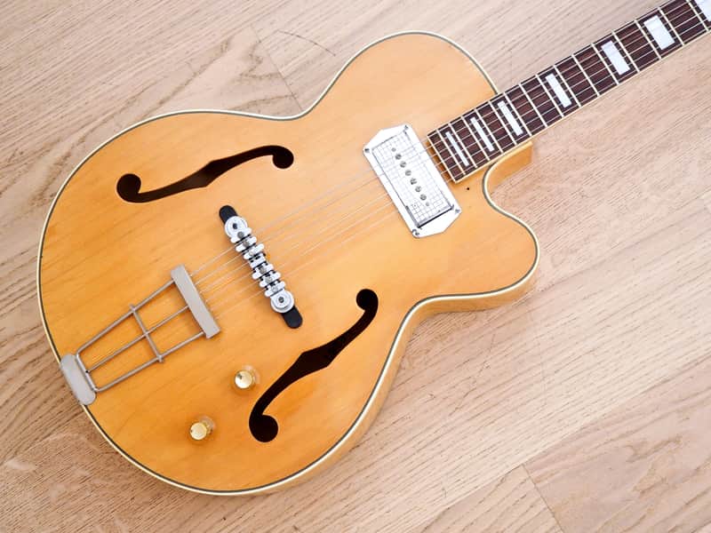 1959 Kay Barney Kessel Artist 6701B Blonde w/ Kleenex Box Pickup, Kelvinator, Lifton Case image 1