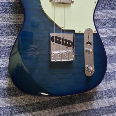 Eart NK-C1 Blue Tele Style Electric Guitar image 2