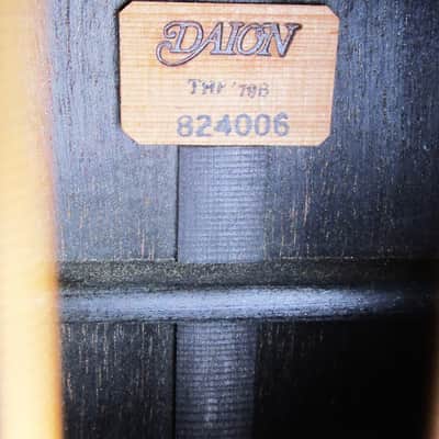 Daion The Year Series 79B Dreadnought Guitar 1979, Japan, Black, Case image 7