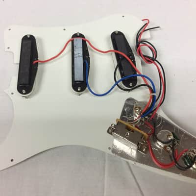 Stratocaster Style Loaded Pickguard White image 2