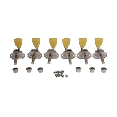 Brio 3 x 3 Pro Vintage Hybrid Style Keystone Button Nickel - Cream Button image 2