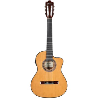 Ibanez GA5TCE3 Classical Acoustic-Electric Guitar, Amber High-Gloss image 4