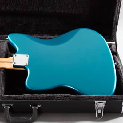 2025 Fender Japan MIJ FSR Hybrid II Jazzmaster Satin Ocean Turquoise Metallic Matching Headstock image 7