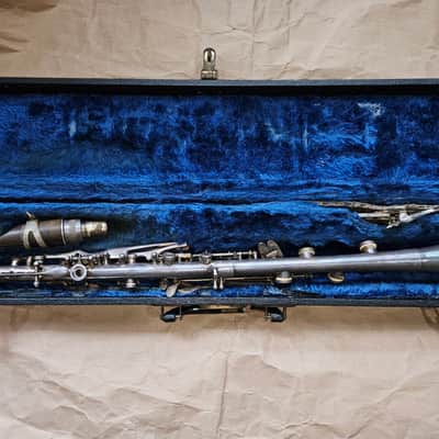 Cavalier Elkhart metal clarinet, USA, Silver-finish, functional, complete. image 3