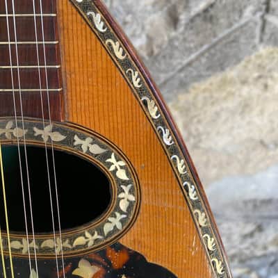Antique Italian Neapolitan Bowl-Back Mandolin - Ozelli - Late 19th / Early 20th Century with case image 3