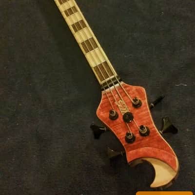 Steve McDonald Basses VD 3304 Bolt on Standard 2016 Red Maple Burl image 4