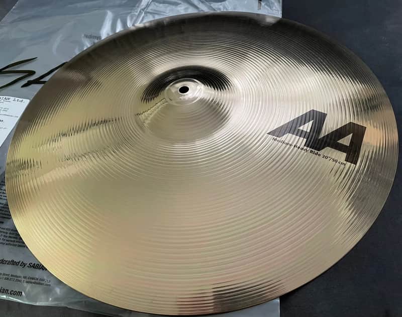 Sabian AA Medium Heavy Ride 20” - Brilliant image 1