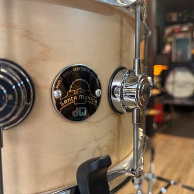 DW Drums 14x6.5 Santa Monica Series Snare Drum - Satin Natural image 6
