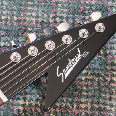 2016 Karl Sandoval Engineering V shape! Black! Randy Rhoads! OHSC&COA image 6