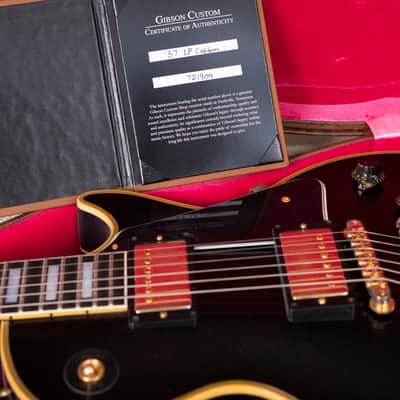 Gibson Custom Shop 1957 Les Paul Standard "Black Beauty" Reissue Ebony VOS 2022 - MINT image 12