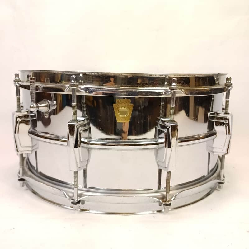Ludwig 402 Supraphonic 6.5x14"Snare Drum Keystone Badge 7/67 Supra-Phonic 529137 image 1