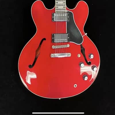 2017 Gibson Memphis ES-335 Cherry – Sheptone Heartbreaker Pickups – OHSC image 2