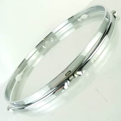 Ludwig 14"Chrome-BRASS 6-Lug Triple-Flange Snare/Floor Tom Drum Rim/Hoop COB WFL image 2
